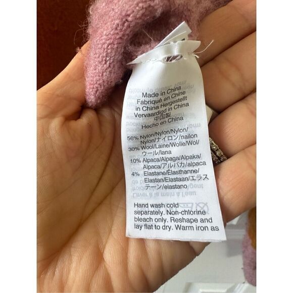 Madewell Striped Gladwell Balloon-Sleeve Pullover Sweater / SMALL / HEATHER MULB - Picture 5 of 5